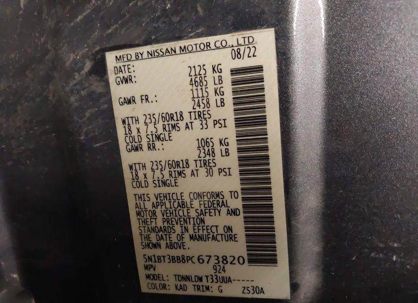 Photo 9 of 2023 Nissan Rogue SV INTELLIGENT AWD (VIN 5N1BT3BB8PC673820)