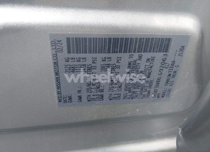 Photo 9 of 2024 Nissan Rogue SV INTELLIGENT AWD (VIN 5N1BT3BB8RC692063)