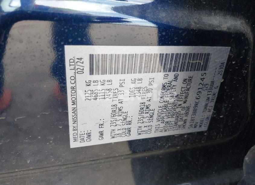 Photo 9 of 2024 Nissan Rogue SV INTELLIGENT AWD (VIN 5N1BT3BB9RC691245)