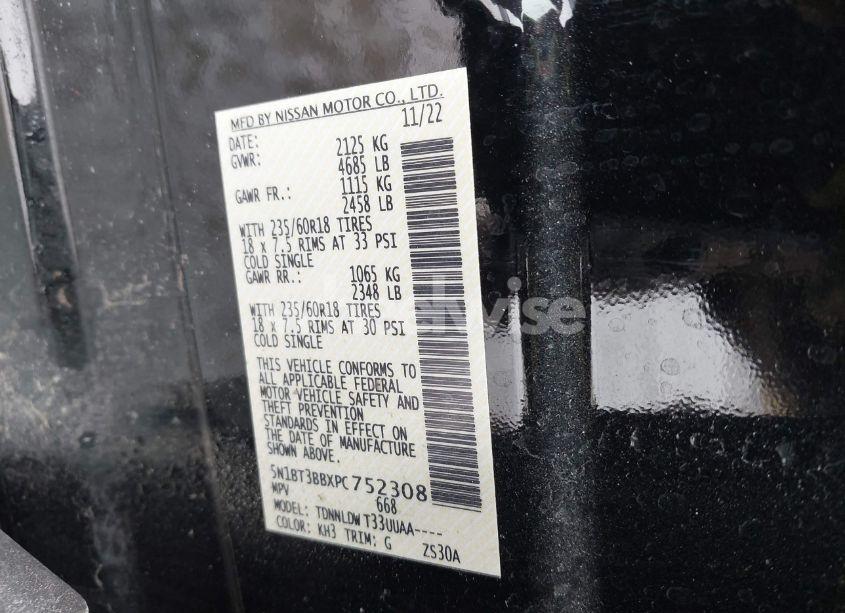 Photo 9 of 2023 Nissan Rogue SV INTELLIGENT AWD (VIN 5N1BT3BBXPC752308)