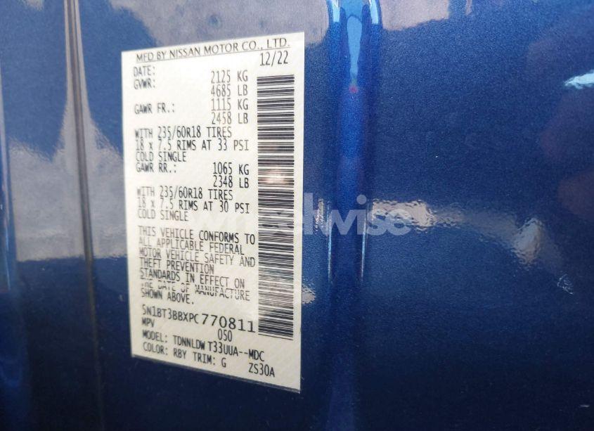 Photo 9 of 2023 Nissan Rogue SV INTELLIGENT AWD (VIN 5N1BT3BBXPC770811)