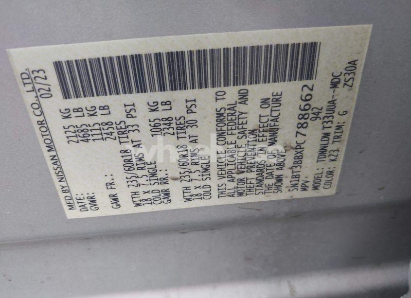 Photo 9 of 2023 Nissan Rogue SV INTELLIGENT AWD (VIN 5N1BT3BBXPC788662)