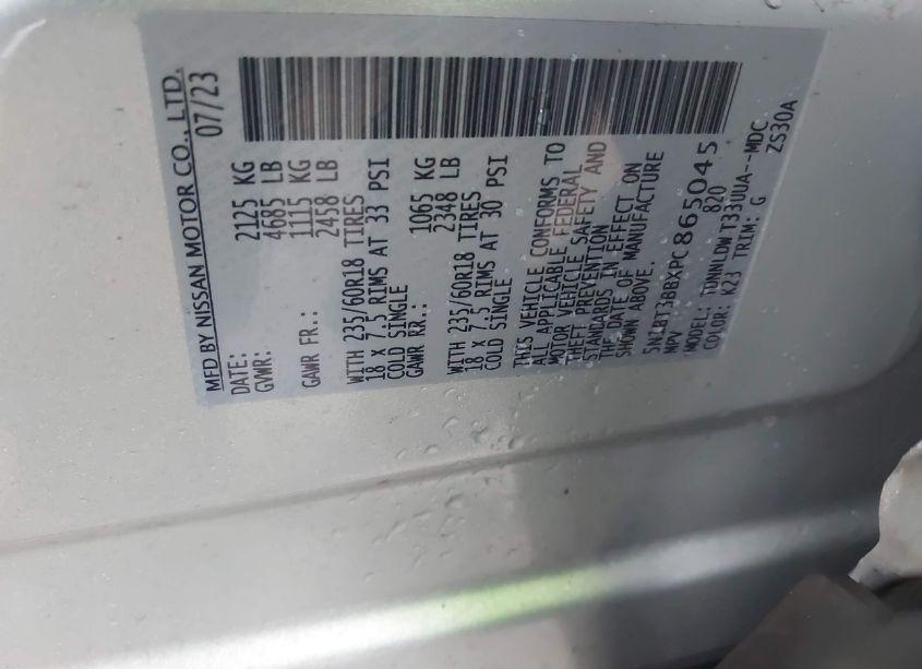 Photo 9 of 2023 Nissan Rogue SV INTELLIGENT AWD (VIN 5N1BT3BBXPC865045)