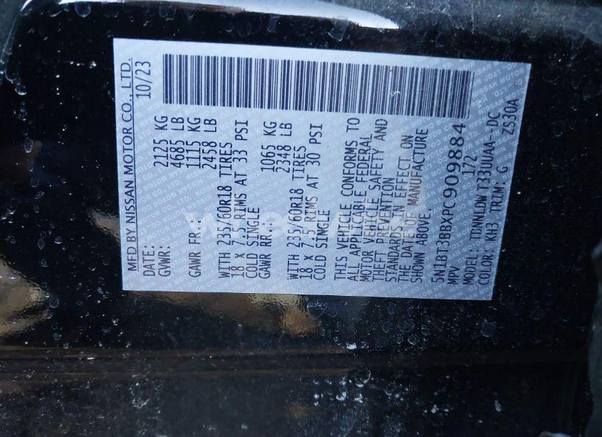 Photo 9 of 2023 Nissan Rogue SV INTELLIGENT AWD (VIN 5N1BT3BBXPC909884)