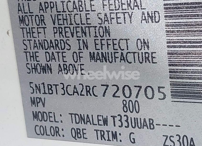 Photo 9 of 2024 Nissan Rogue SL FWD (VIN 5N1BT3CA2RC720705)