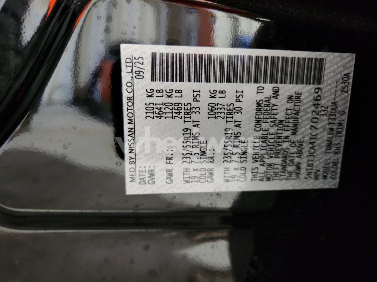 Photo 13 of 2026 NISSAN ROGUE SL (VIN 5N1BT3CA4TC702469)