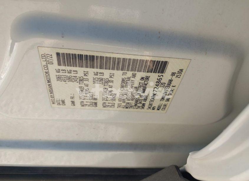 Photo 9 of 2022 Nissan Rogue SL FWD (VIN 5N1BT3CA8NC724865)