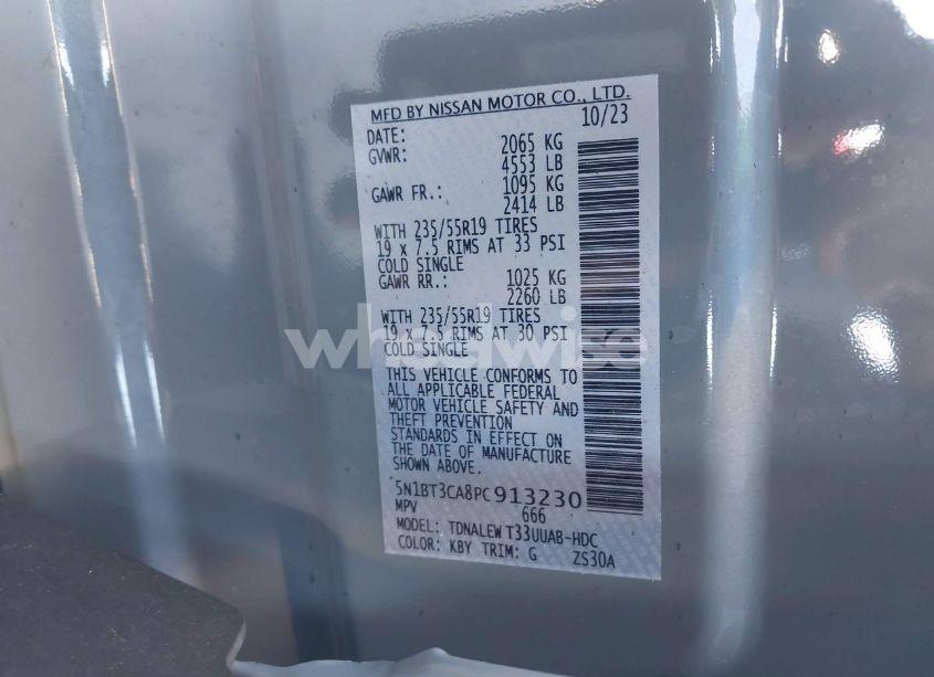 Photo 9 of 2023 Nissan Rogue SL FWD (VIN 5N1BT3CA8PC913230)