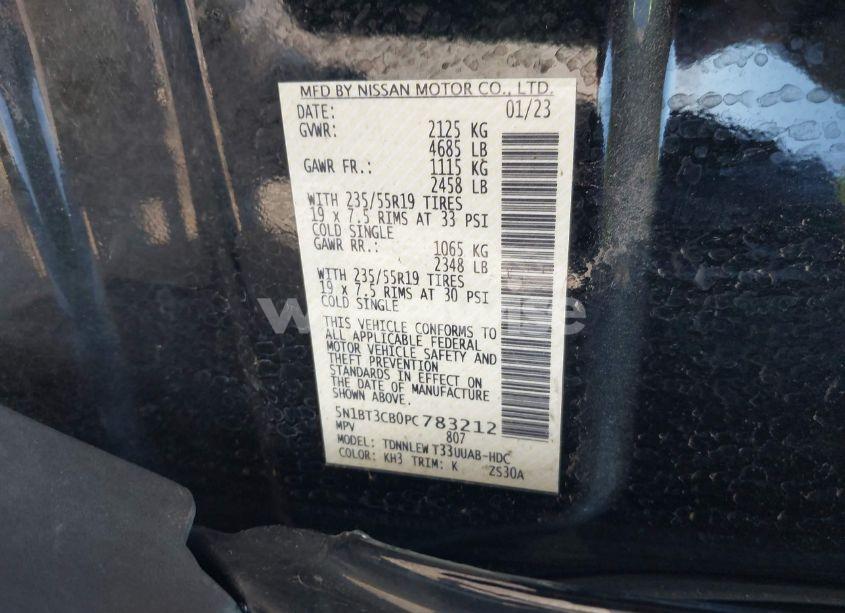 Photo 9 of 2023 Nissan Rogue SL INTELLIGENT AWD (VIN 5N1BT3CB0PC783212)