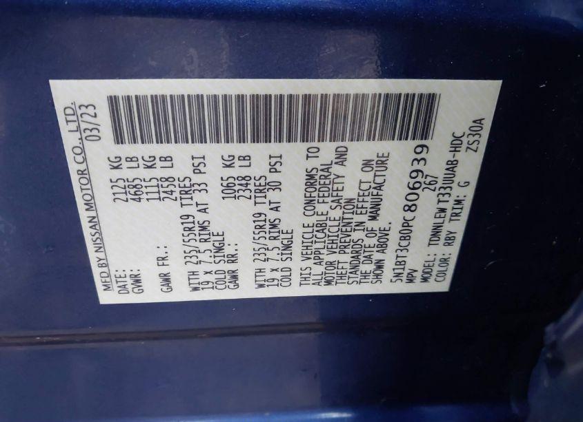 Photo 9 of 2023 Nissan Rogue SL INTELLIGENT AWD (VIN 5N1BT3CB0PC806939)