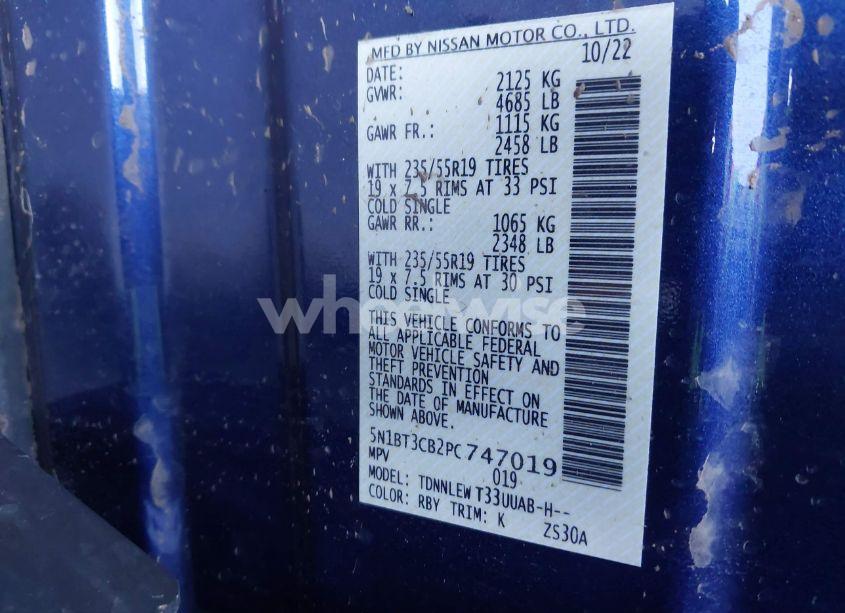 Photo 9 of 2023 Nissan Rogue SL INTELLIGENT AWD (VIN 5N1BT3CB2PC747019)