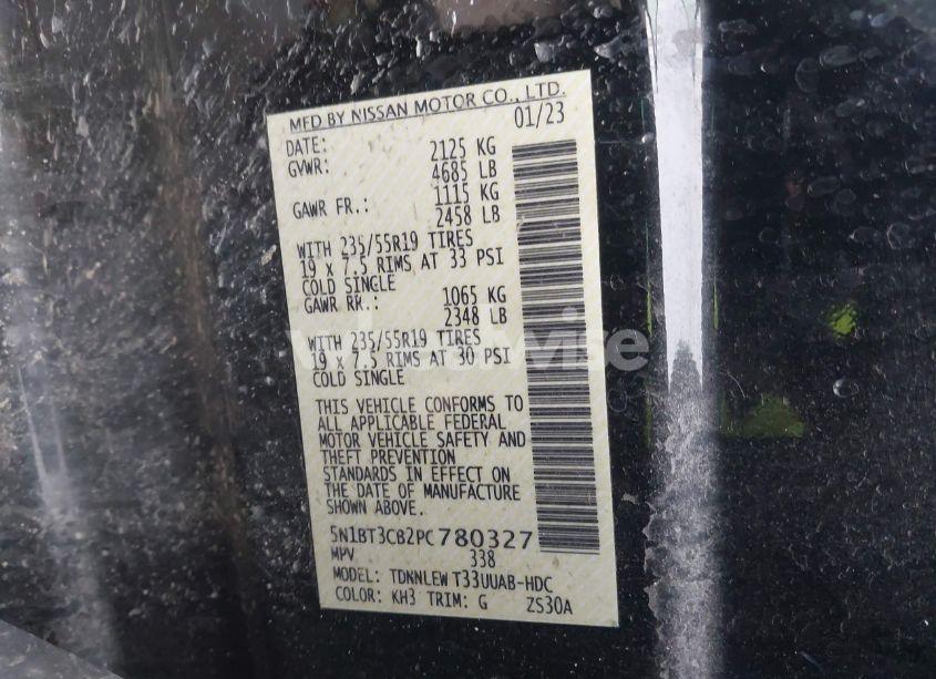 Photo 9 of 2023 Nissan Rogue SL INTELLIGENT AWD (VIN 5N1BT3CB2PC780327)