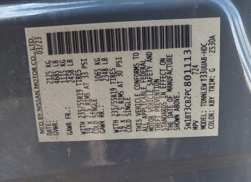 Photo 9 of 2023 Nissan Rogue SL INTELLIGENT AWD (VIN 5N1BT3CB2PC801113)