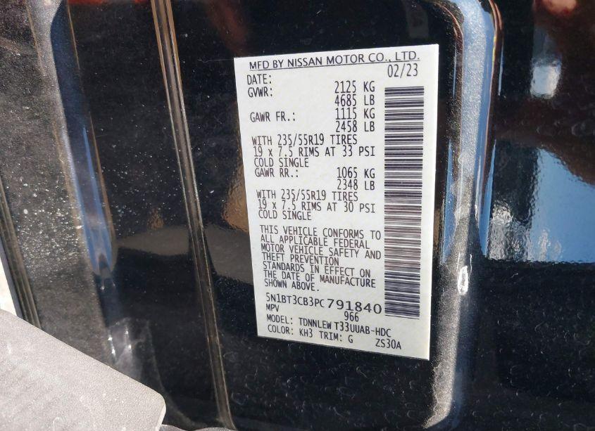 Photo 9 of 2023 Nissan Rogue SL INTELLIGENT AWD (VIN 5N1BT3CB3PC791840)