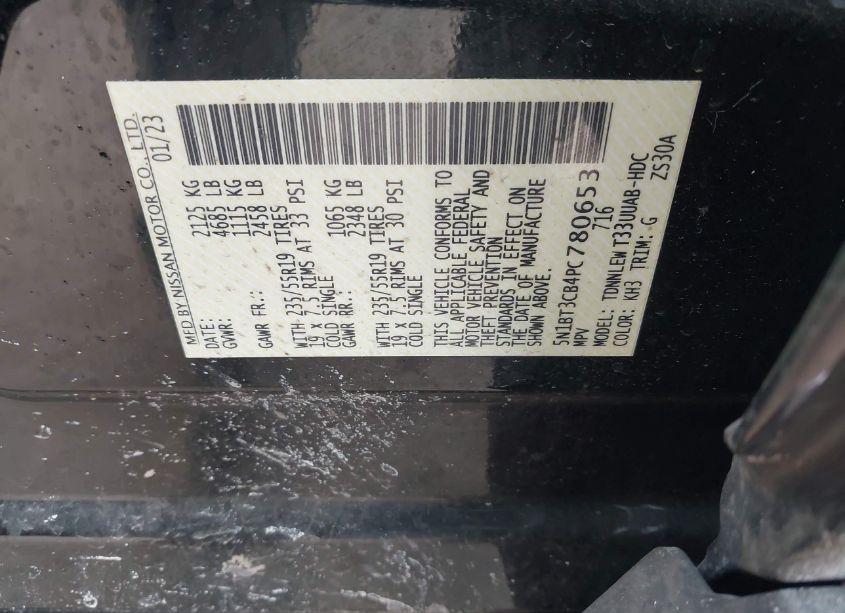 Photo 9 of 2023 Nissan Rogue SL INTELLIGENT AWD (VIN 5N1BT3CB4PC780653)