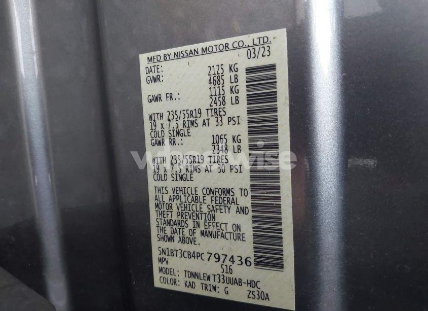 Photo 9 of 2023 Nissan Rogue SL INTELLIGENT AWD (VIN 5N1BT3CB4PC797436)