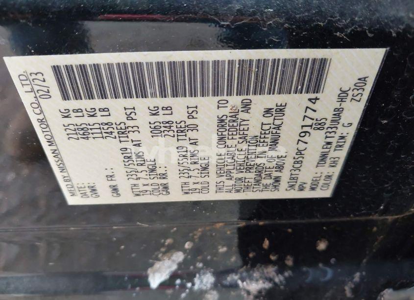 Photo 9 of 2023 Nissan Rogue SL INTELLIGENT AWD (VIN 5N1BT3CB5PC791774)