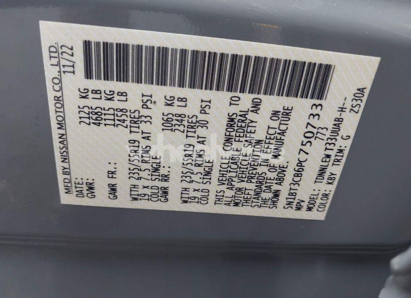 Photo 9 of 2023 Nissan Rogue SL INTELLIGENT AWD (VIN 5N1BT3CB6PC750733)