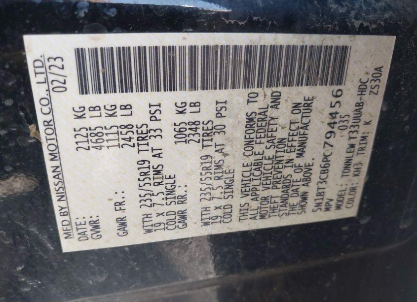 Photo 9 of 2023 Nissan Rogue SL INTELLIGENT AWD (VIN 5N1BT3CB6PC794456)