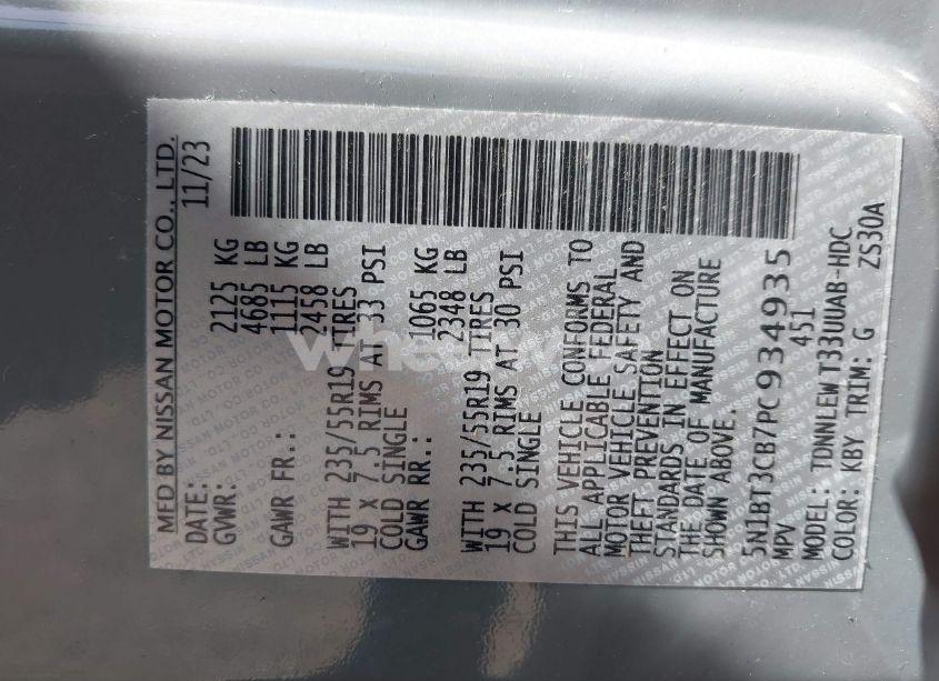 Photo 9 of 2023 Nissan Rogue SL INTELLIGENT AWD (VIN 5N1BT3CB7PC934935)