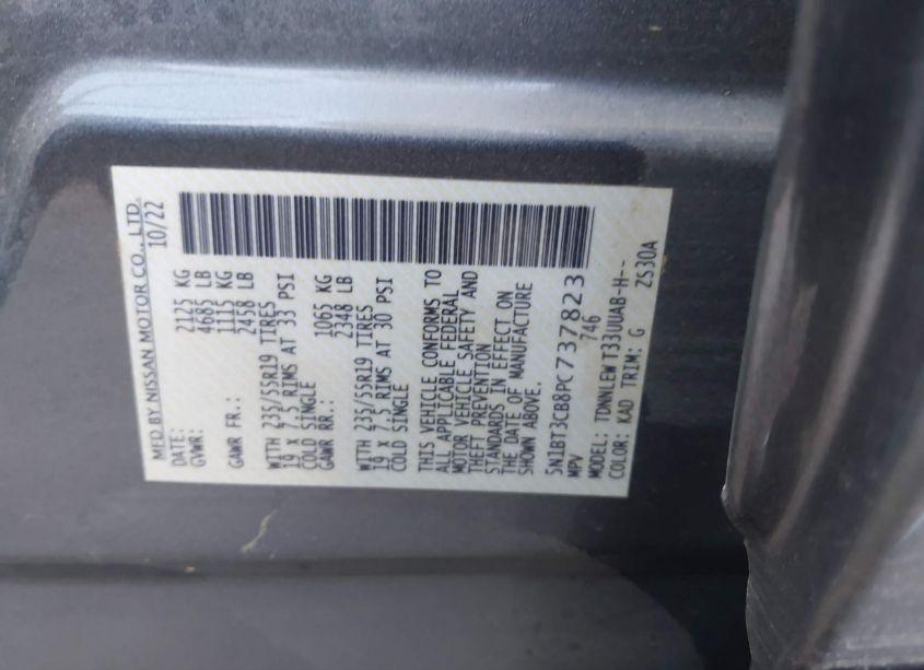 Photo 9 of 2023 Nissan Rogue SL INTELLIGENT AWD (VIN 5N1BT3CB8PC737823)