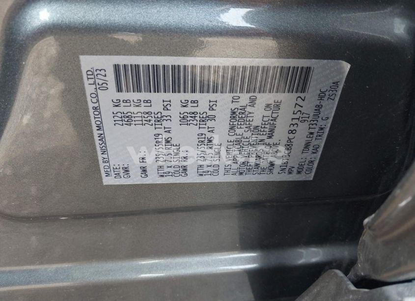 Photo 9 of 2023 Nissan Rogue SL INTELLIGENT AWD (VIN 5N1BT3CB8PC831572)