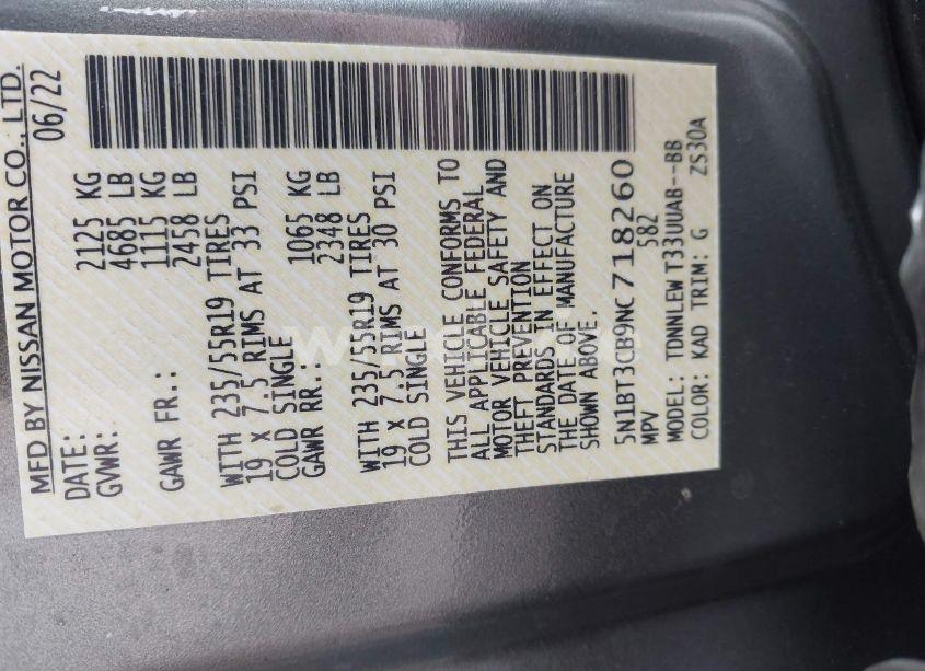 Photo 9 of 2022 Nissan Rogue SL INTELLIGENT AWD (VIN 5N1BT3CB9NC718260)