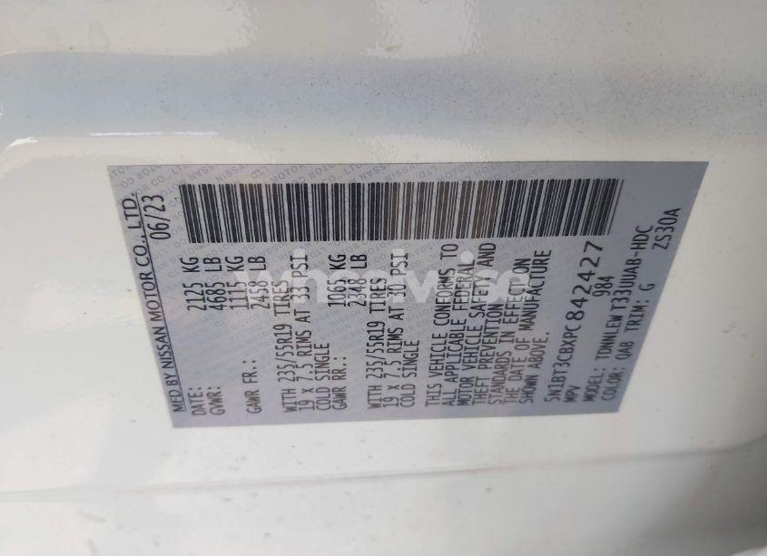 Photo 9 of 2023 Nissan Rogue SL INTELLIGENT AWD (VIN 5N1BT3CBXPC842427)