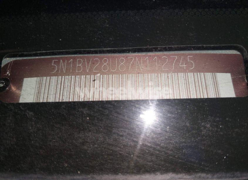 Photo 17 of 2007 Nissan Quest 3.5 SL (VIN 5N1BV28U87N112745)