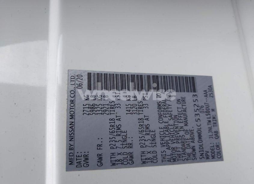 Photo 9 of 2020 Infiniti Qx60 LUXE AWD (VIN 5N1DL0MM0LC535253)