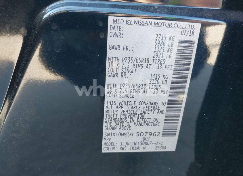 Photo 9 of 2019 Infiniti Qx60 LUXE (VIN 5N1DL0MM1KC507962)