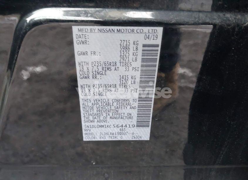 Photo 9 of 2019 Infiniti Qx60 LUXE (VIN 5N1DL0MM1KC564419)