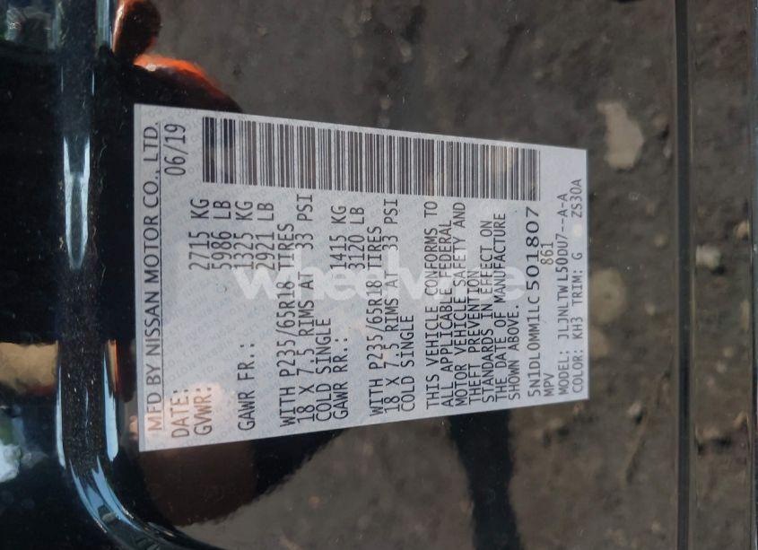 Photo 9 of 2020 Infiniti Qx60 LUXE AWD (VIN 5N1DL0MM1LC501807)