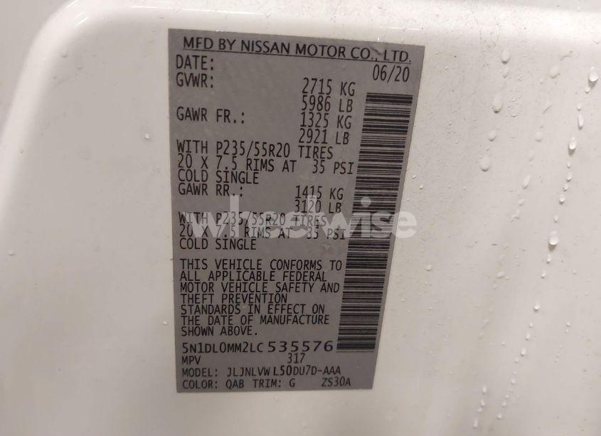 Photo 9 of 2020 Infiniti Qx60 LUXE AWD (VIN 5N1DL0MM2LC535576)