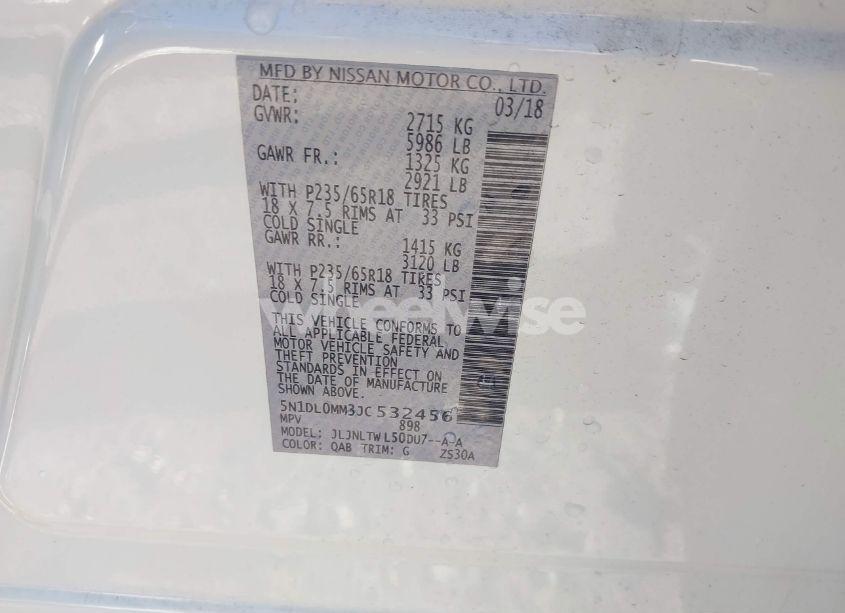 Photo 9 of 2018 Infiniti Qx60 (VIN 5N1DL0MM3JC532456)