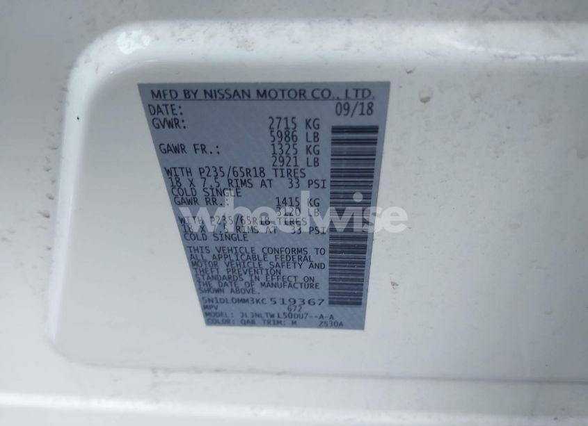 Photo 9 of 2019 Infiniti Qx60 LUXE (VIN 5N1DL0MM3KC519367)