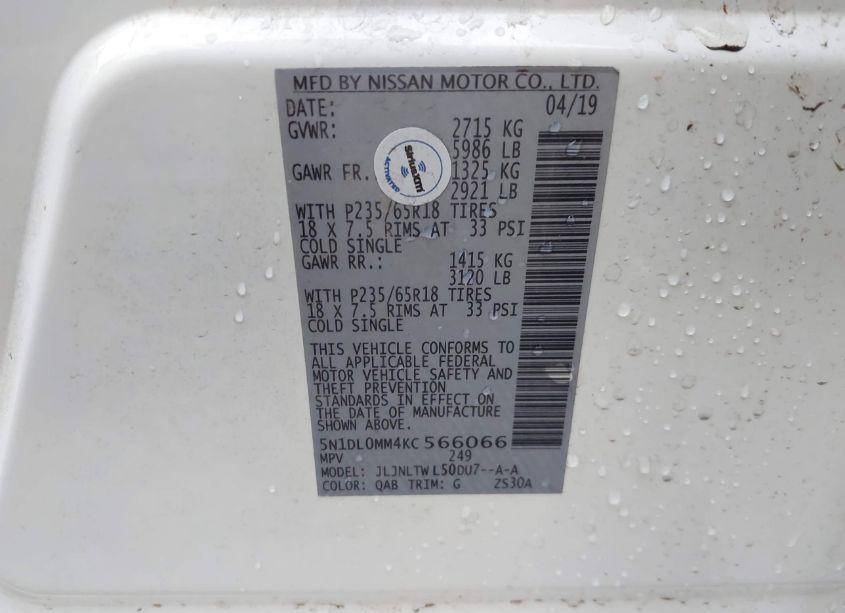 Photo 9 of 2019 Infiniti Qx60 LUXE (VIN 5N1DL0MM4KC566066)