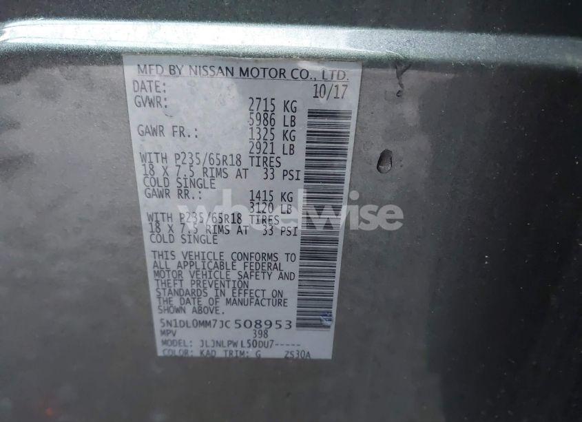 Photo 9 of 2018 Infiniti Qx60 (VIN 5N1DL0MM7JC508953)