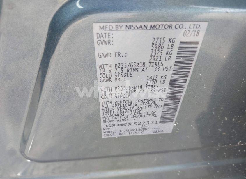 Photo 9 of 2018 Infiniti Qx60 (VIN 5N1DL0MM7JC522321)