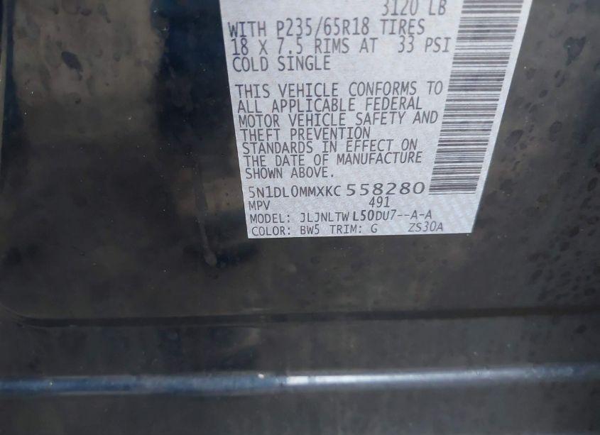 Photo 9 of 2019 Infiniti Qx60 LUXE (VIN 5N1DL0MMXKC558280)