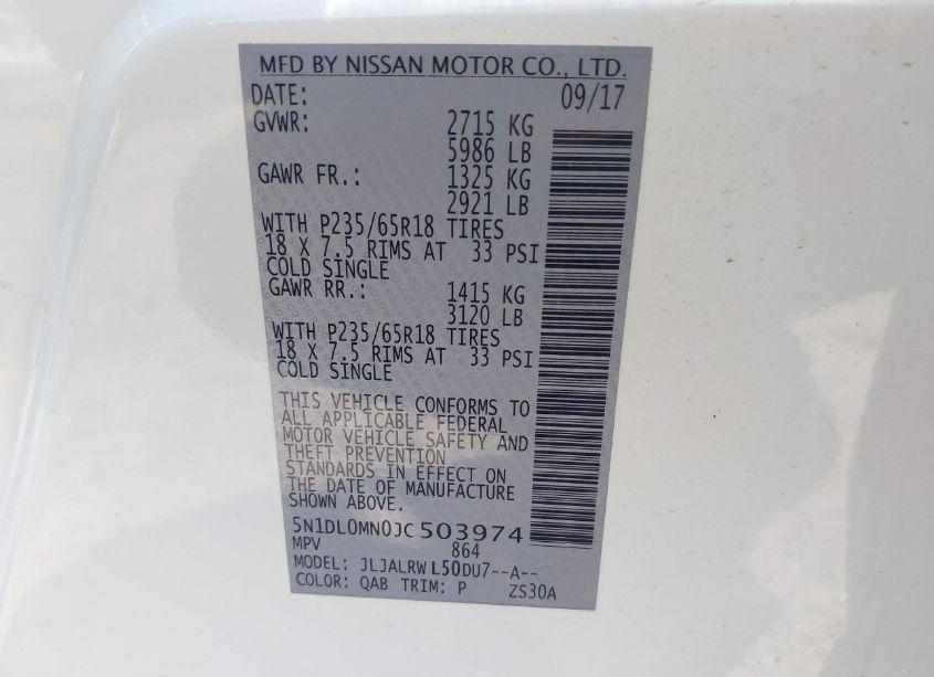 Photo 9 of 2018 Infiniti Qx60 (VIN 5N1DL0MN0JC503974)