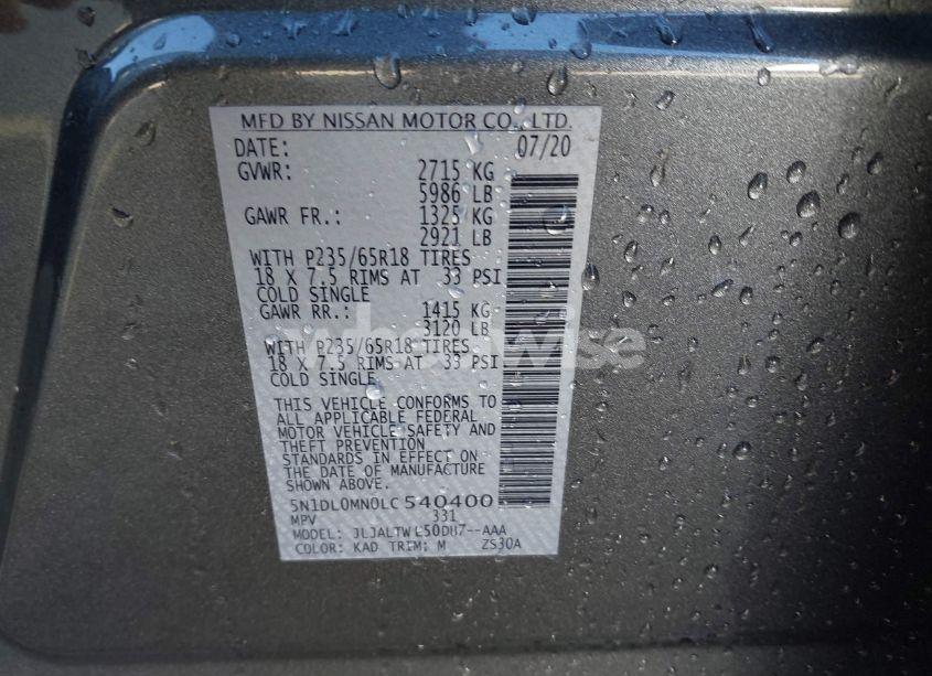 Photo 9 of 2020 Infiniti Qx60 LUXE (VIN 5N1DL0MN0LC540400)