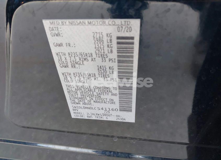 Photo 9 of 2020 Infiniti Qx60 LUXE (VIN 5N1DL0MN0LC541160)