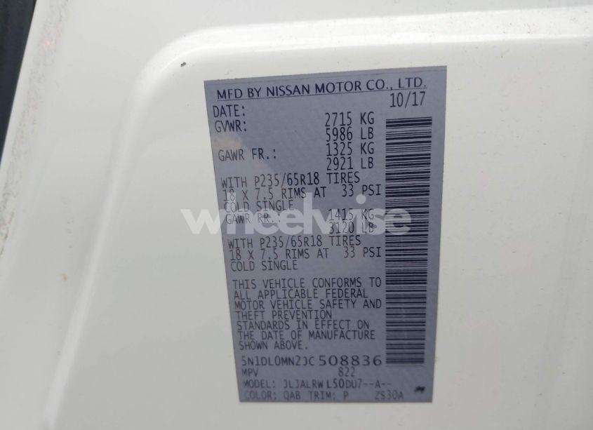 Photo 9 of 2018 Infiniti Qx60 (VIN 5N1DL0MN2JC508836)