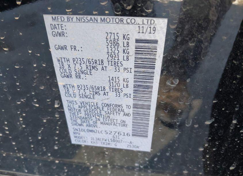 Photo 9 of 2020 Infiniti Qx60 PURE (VIN 5N1DL0MN2LC527616)