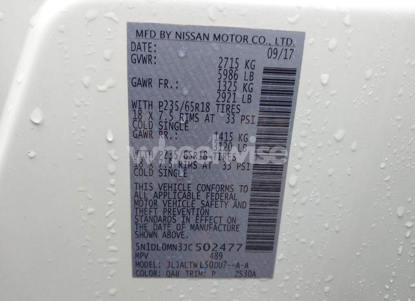 Photo 9 of 2018 Infiniti Qx60 (VIN 5N1DL0MN3JC502477)