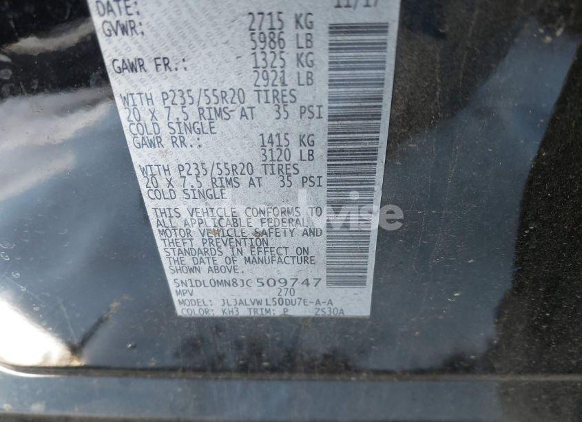 Photo 9 of 2018 Infiniti Qx60 (VIN 5N1DL0MN8JC509747)