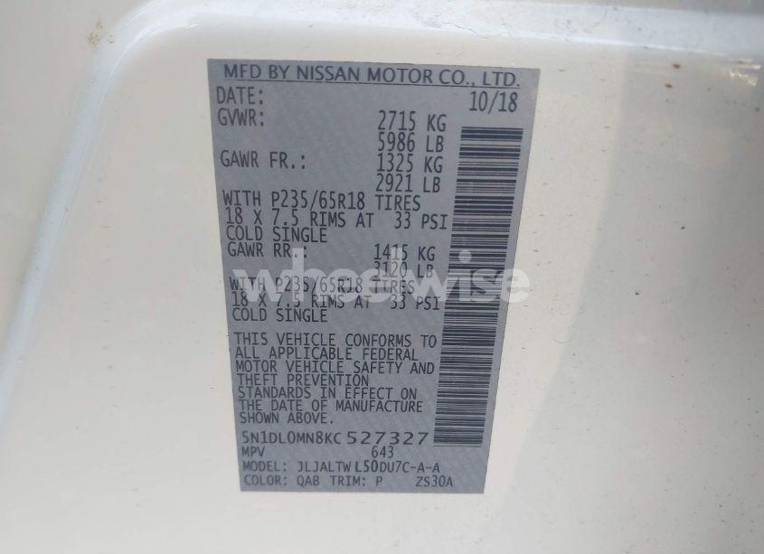 Photo 9 of 2019 Infiniti Qx60 LUXE (VIN 5N1DL0MN8KC527327)