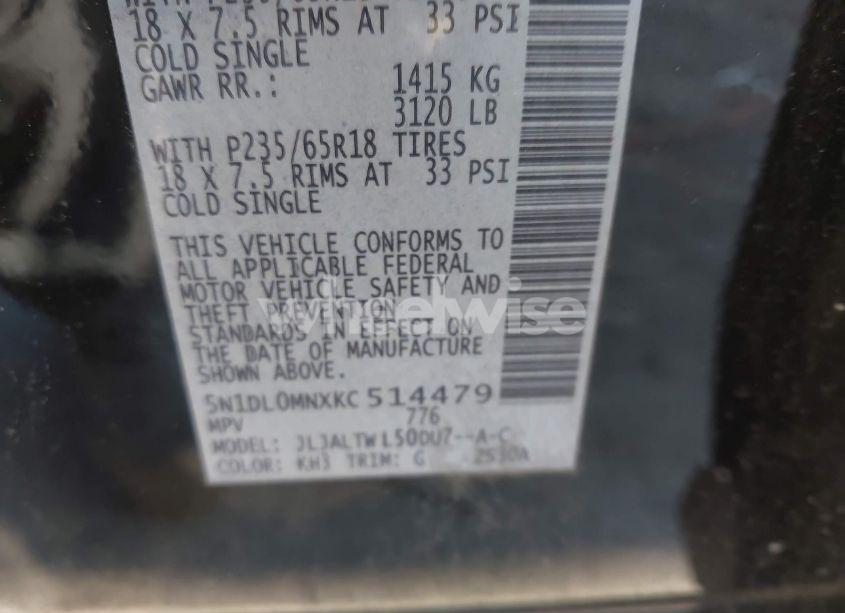 Photo 9 of 2019 Infiniti Qx60 LUXE (VIN 5N1DL0MNXKC514479)