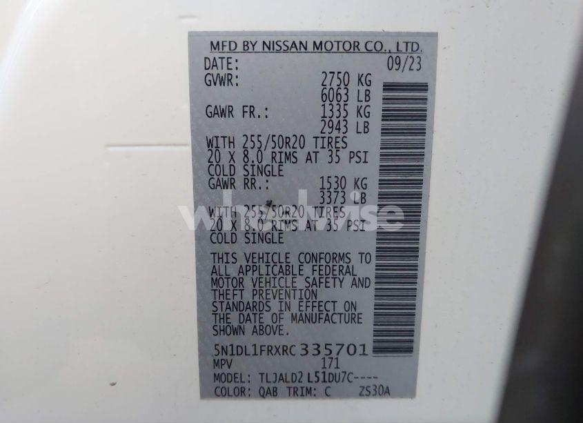 Photo 9 of 2024 Infiniti Qx60 LUXE (VIN 5N1DL1FRXRC335701)